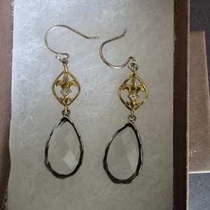 Vintage W2374 Retired Silpada Sterling Silver Raindrop Earrings